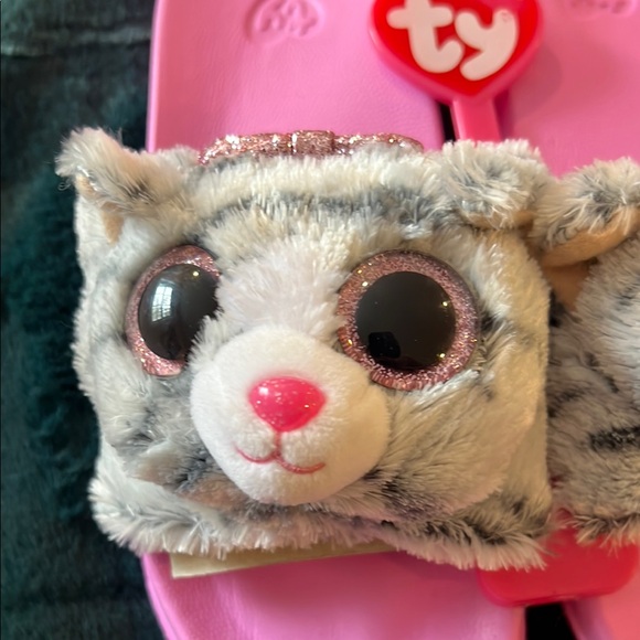Pink TY Plush Cat Slides brand new - Picture 3 of 5
